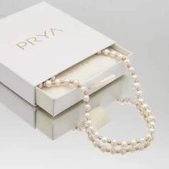 Nadia Pearl Bead Necklace -Prya Store Nadianecklace5 gold PRYA