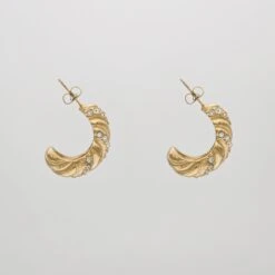 Nia Dome Earrings -Prya Store NiaEarring G 4 PRYA