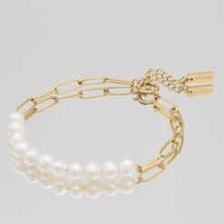 Nyla Pearl Bracelet -Prya Store NylaBraceletmirror2