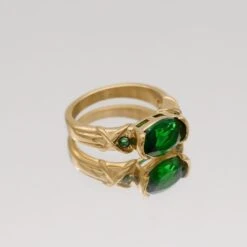 Nyra Gemstone Ring -Prya Store Nyraring Emerald 02 PRYA