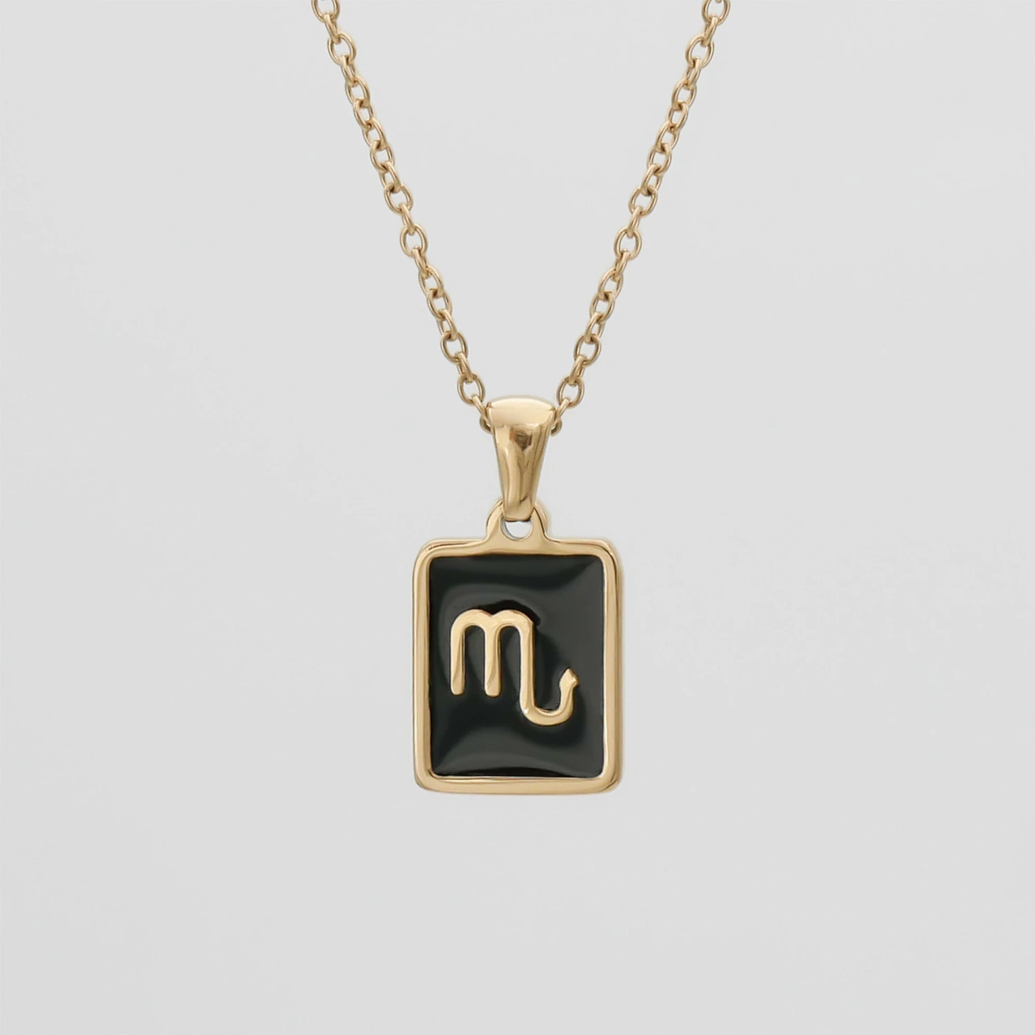 Onyx Zodiac Symbol Necklace 9 Onyx Zodiac Symbol Necklace - Image 9