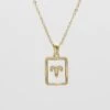 Opal Zodiac Symbol Necklace
