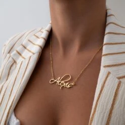 Milan Custom Name Necklace -Prya Store P1150403