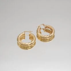 Sara Thick Hoops 9 Sara Thick Hoops -Prya Store P1220490 2 1