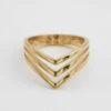 3 Strand Chevron Ring