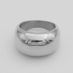 Alexa Dome Ring | Silver -Prya Store P1250145 2