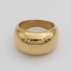 Alexa Dome Ring | Gold -Prya Store P1250145