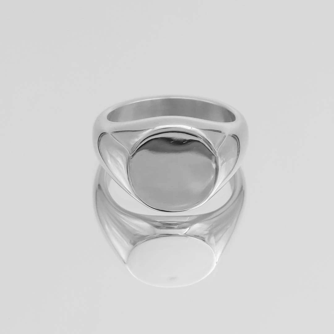 Classic Silver Signet Ring 5 Classic Silver Signet Ring - Image 5