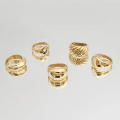 Alexa Dome Ring | Gold -Prya Store P1250446