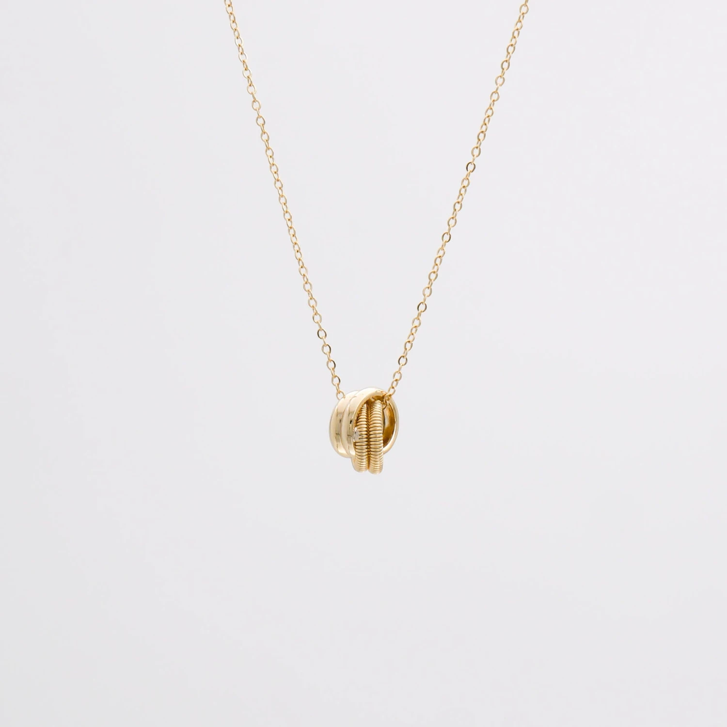 Kacie Contrast Knot Necklace 2 Kacie Contrast Knot Necklace - Image 2