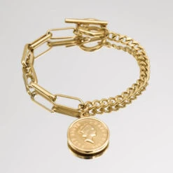 Coin Link Bracelet -Prya Store P1270060