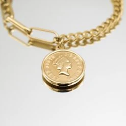 Coin Link Bracelet -Prya Store P1270061