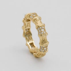 Ava Bamboo CZ Ring -Prya Store P1280186