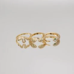 Sadie Double Snake Head Ring -Prya Store P1280395 876d5232 46a7 43b6 9a6d 840ecc4da90c