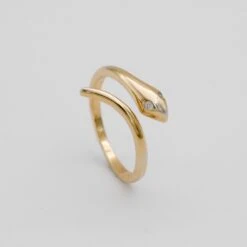 Savannah Adjustable Snake Ring