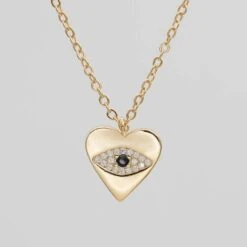Horus Eye Heart Necklace