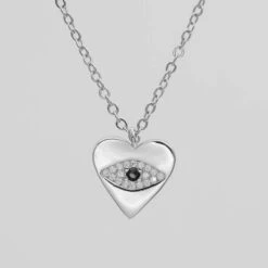 Horus Eye Heart Necklace -Prya Store P12901492