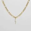 ICY Lightning Bolt Figaro Necklace