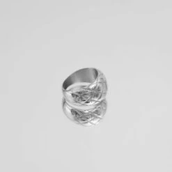 Kara Dome Ring | Silver -Prya Store P1290544 2