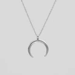 Crescent Moon Necklace -Prya Store P1290592 2