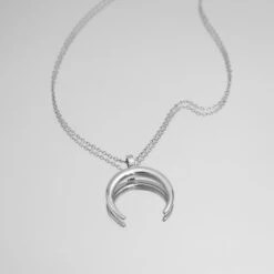 Crescent Moon Necklace -Prya Store P1290605