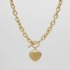 Hayley Heart T-Bar Necklace