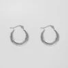 Lina Hoop Earrings | Silver