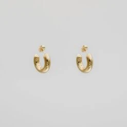Gold Mini Chunky Hoops -Prya Store P1310629 Recovered