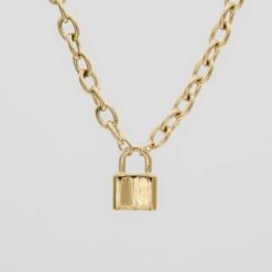 Chunky Lock Necklace -Prya Store P1310666 3