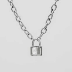 Chunky Lock Necklace -Prya Store P1310666 4