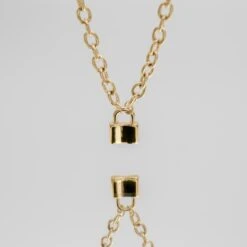 Chunky Lock Necklace -Prya Store P1310669