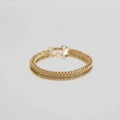 Double Link Curb Chain Bracelet -Prya Store P1310741