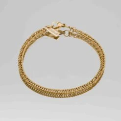 Double Link Curb Chain Bracelet -Prya Store P1310840