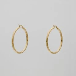 Sara Gold Hoops -Prya Store P1310953