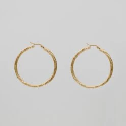 Sara Gold Hoops -Prya Store P1310954