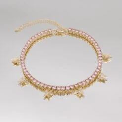 Icy Butterfly Choker (Pink CZ) | PRYA™ -Prya Store P1330937