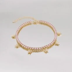 Icy Butterfly Choker (Pink CZ) | PRYA™ -Prya Store P1330945