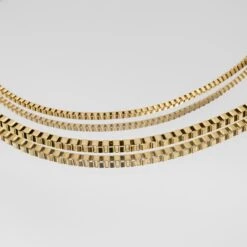 Box Chain Necklace | Gold -Prya Store P1330997