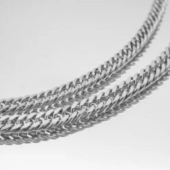 Double Link Curb Chain | Silver -Prya Store P1340019 2