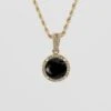 Clarissa Onyx Round Necklace