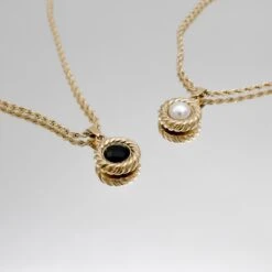 Esme Pearl Round Necklace -Prya Store P1370134