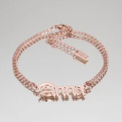 Old English Custom Name Anklet -Prya Store P1400374 PRYA CustomnameAnklet