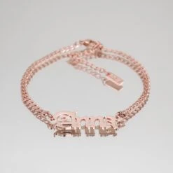 Old English Custom Name Anklet -Prya Store P1400380 PRYA CustomnameAnklet