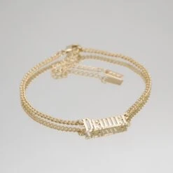 Manhattan Custom Name Anklet -Prya Store P1400454 PRYA CustomnameAnklet