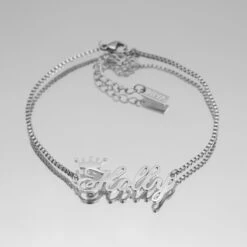 Paris Personalised Name Anklet -Prya Store P1400627 PRYA CustomnameAnklet