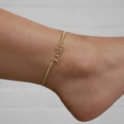 Monaco Custom Name Anklet -Prya Store P1400961 PRYA CustomnameAnklet 5