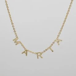 Classic Suspended Custom Name Necklace