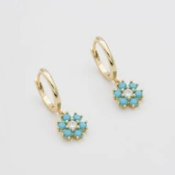 Fleur Huggie Earrings -Prya Store P1670734 Edit