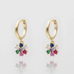 Fleur Huggie Earrings -Prya Store P1670740 Edit Edit