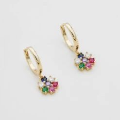 Fleur Huggie Earrings -Prya Store P1670747 Edit